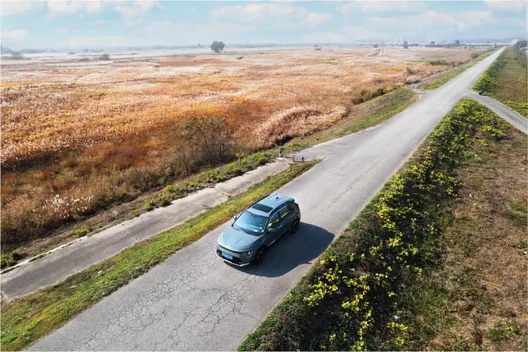 kia niro ev6 on the road