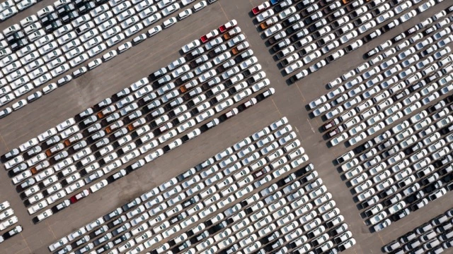 Electric cars ain australia from sky view